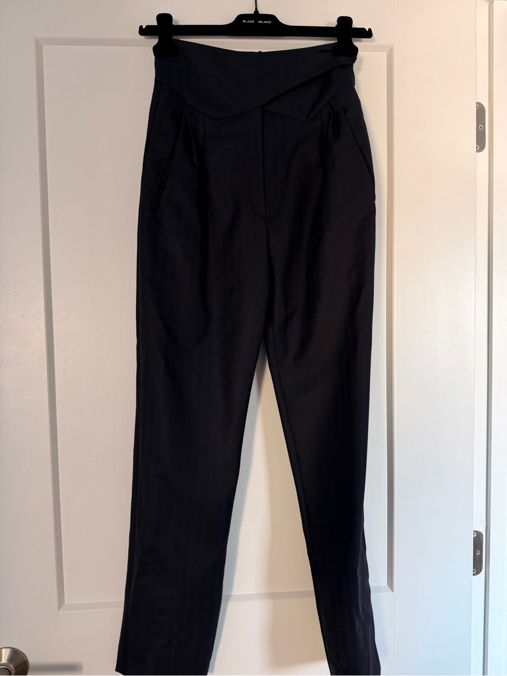 Navy Blaze Milano High-Waist Straight Leg Pants